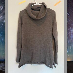 Smartwool Fawny Brown Cowl Neck Sweater